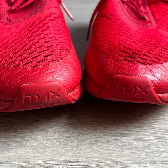 Nike Air Max 270 GS University Red Sneakers with Jelly Plastic Heels - Picture 10 of 11